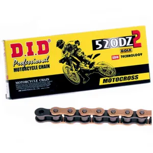 520DZ2 x 104RB G&B solid bush chain w/ RJ clip link DID (520DZ104G)