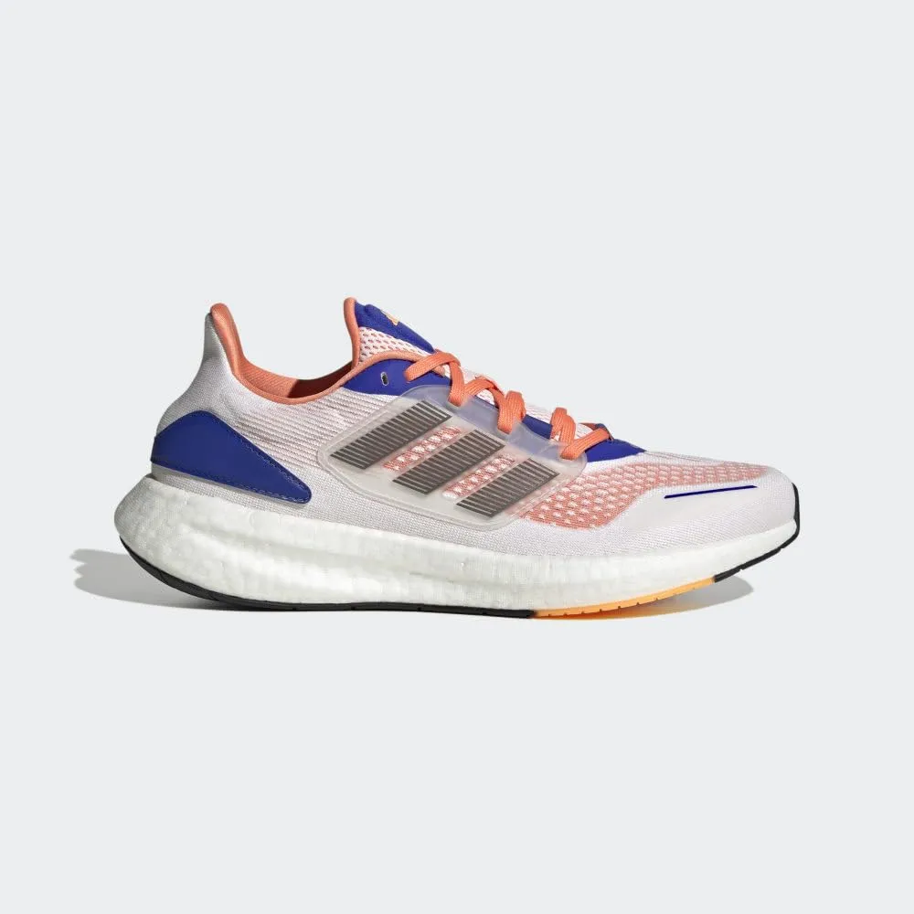 adidas Men's Pureboost 22 Running Shoe, White/Night Metallic (Heat.RDY), 10.5