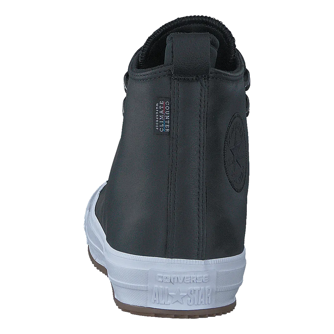 All Star WP Boot Leather Hi Black/Black/White