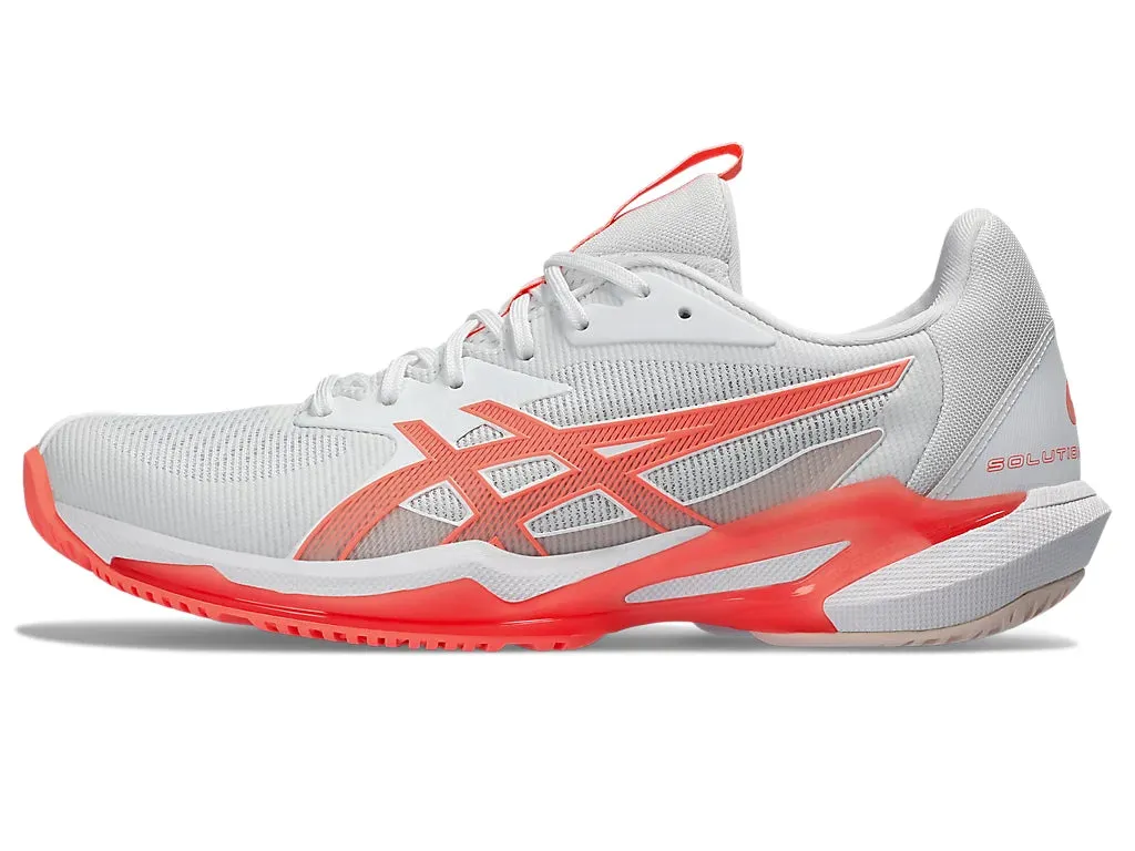 Asics Women's SOLUTION SPEED FF 3 Tennis Shoes in White/Sun Coral
