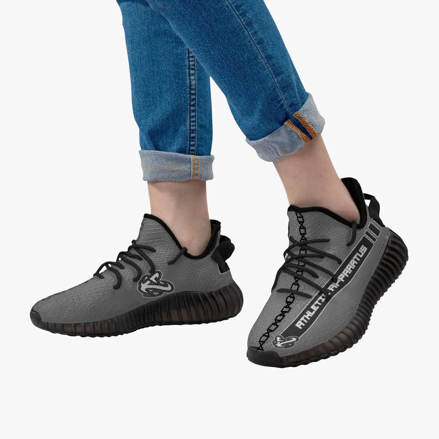 ATHLETIC APPARATUS V1 ADULT UNISEX MESH KNIT SNEAKERS - GREY