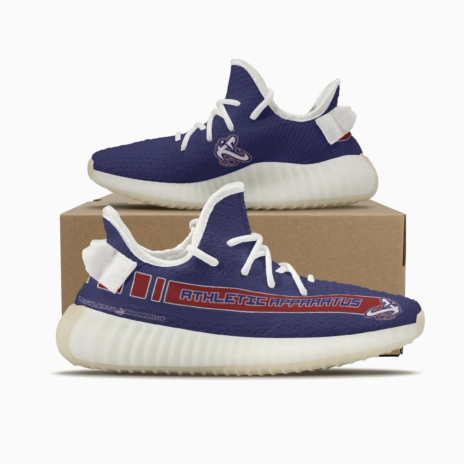 Athletic Apparatus V2 RWB-WS Adult Unisex Mesh Knit Sneakers - Navy 1