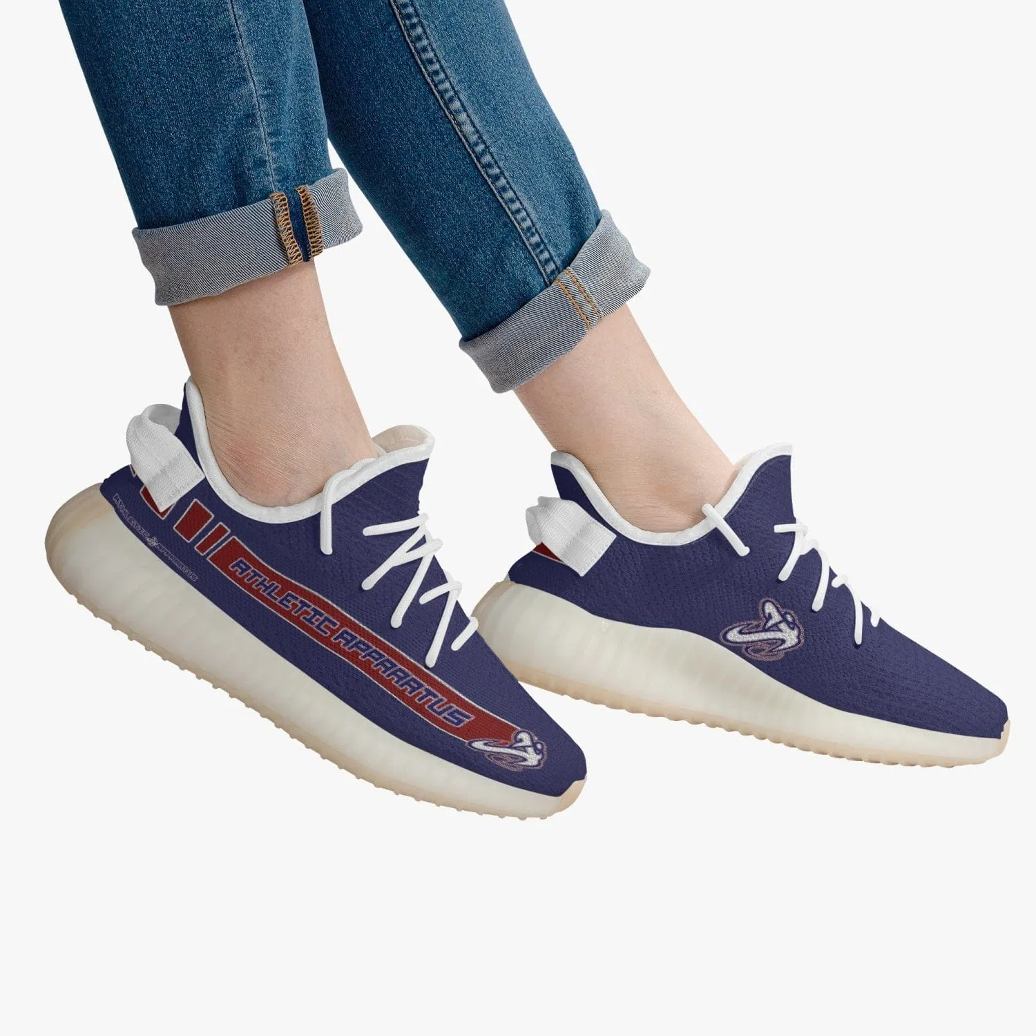 Athletic Apparatus V2 RWB-WS Adult Unisex Mesh Knit Sneakers - Navy 1