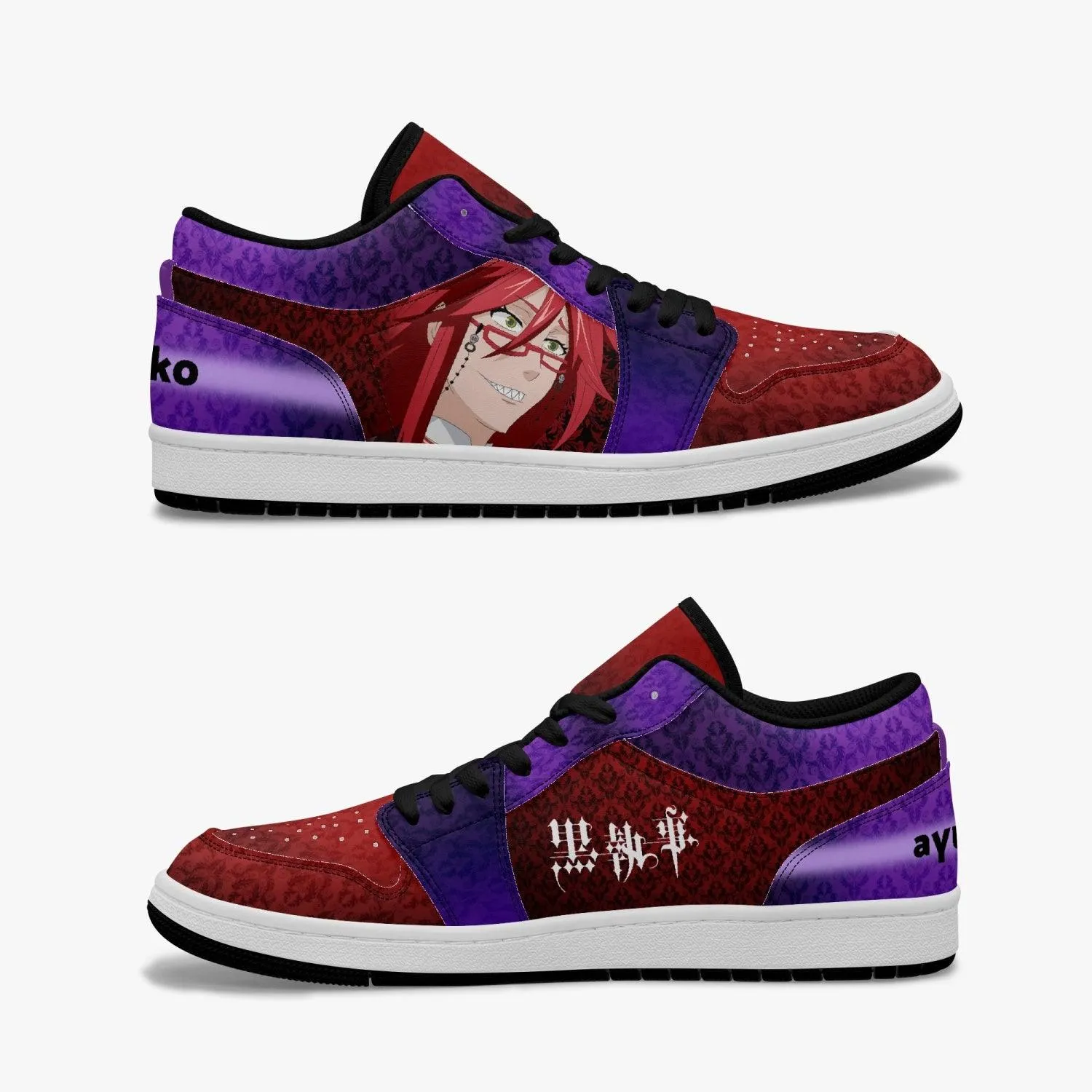Black Butler Grell Sutcliff JD1 Low Anime Shoes