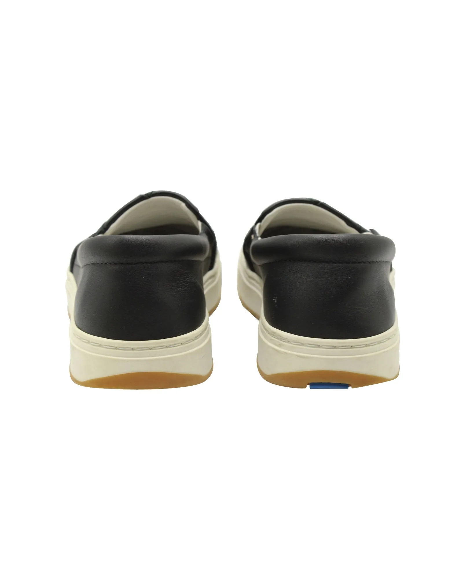 Bottega Veneta Dodger Intrecciato Slip-On Sneakers in Black Leather