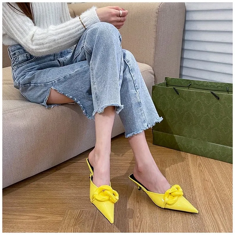 Candy Colors Chain Mules
