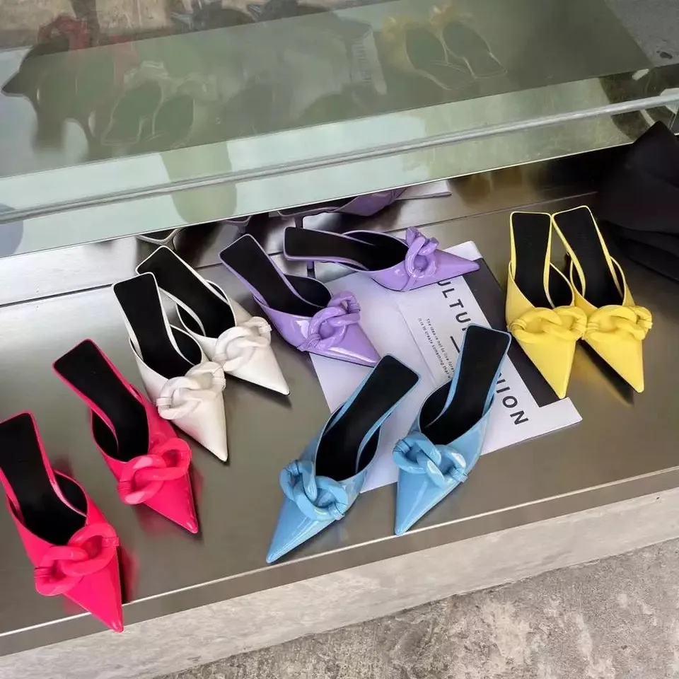 Candy Colors Chain Mules
