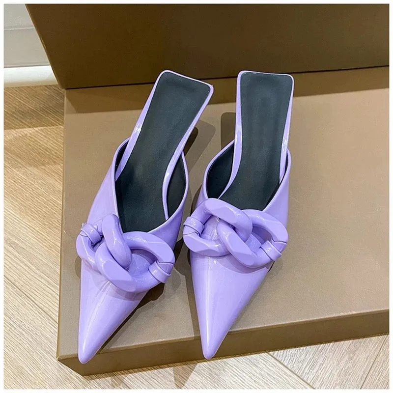Candy Colors Chain Mules