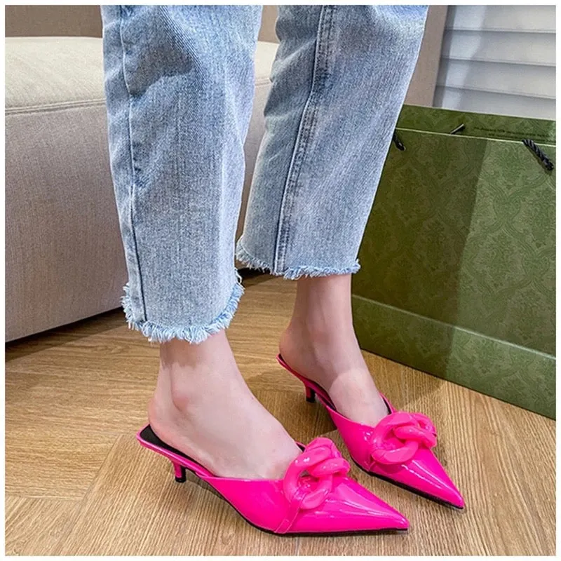 Candy Colors Chain Mules