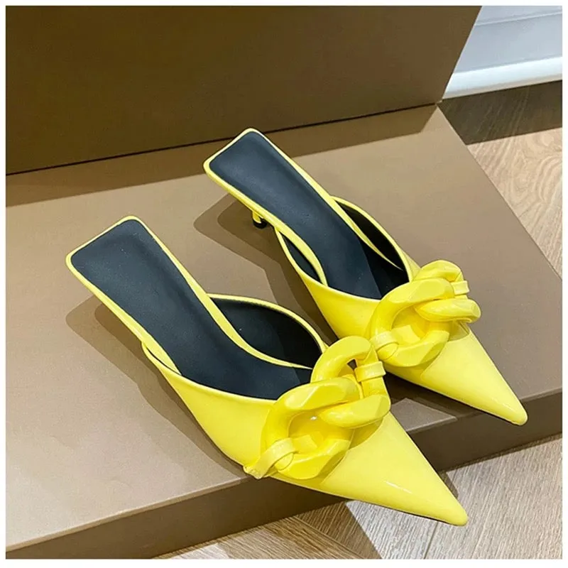 Candy Colors Chain Mules