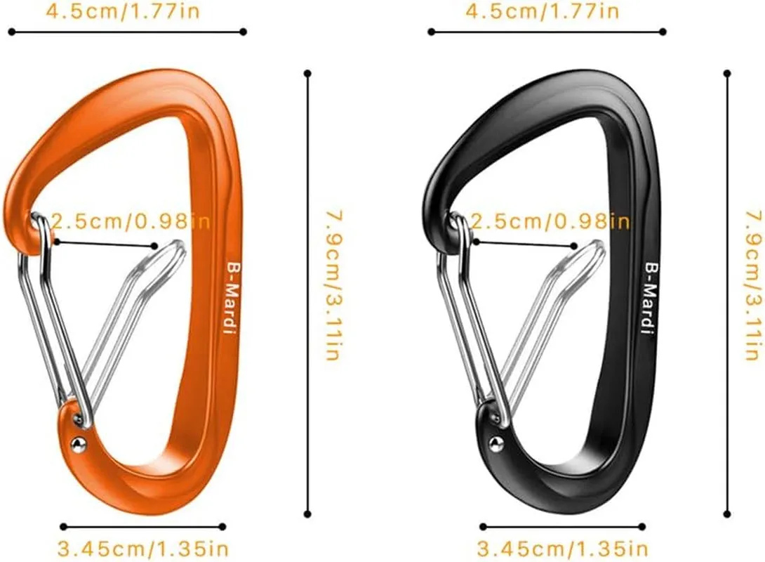 Carabiner Clips Heavy Duty 12Kn (2697 Lbs)