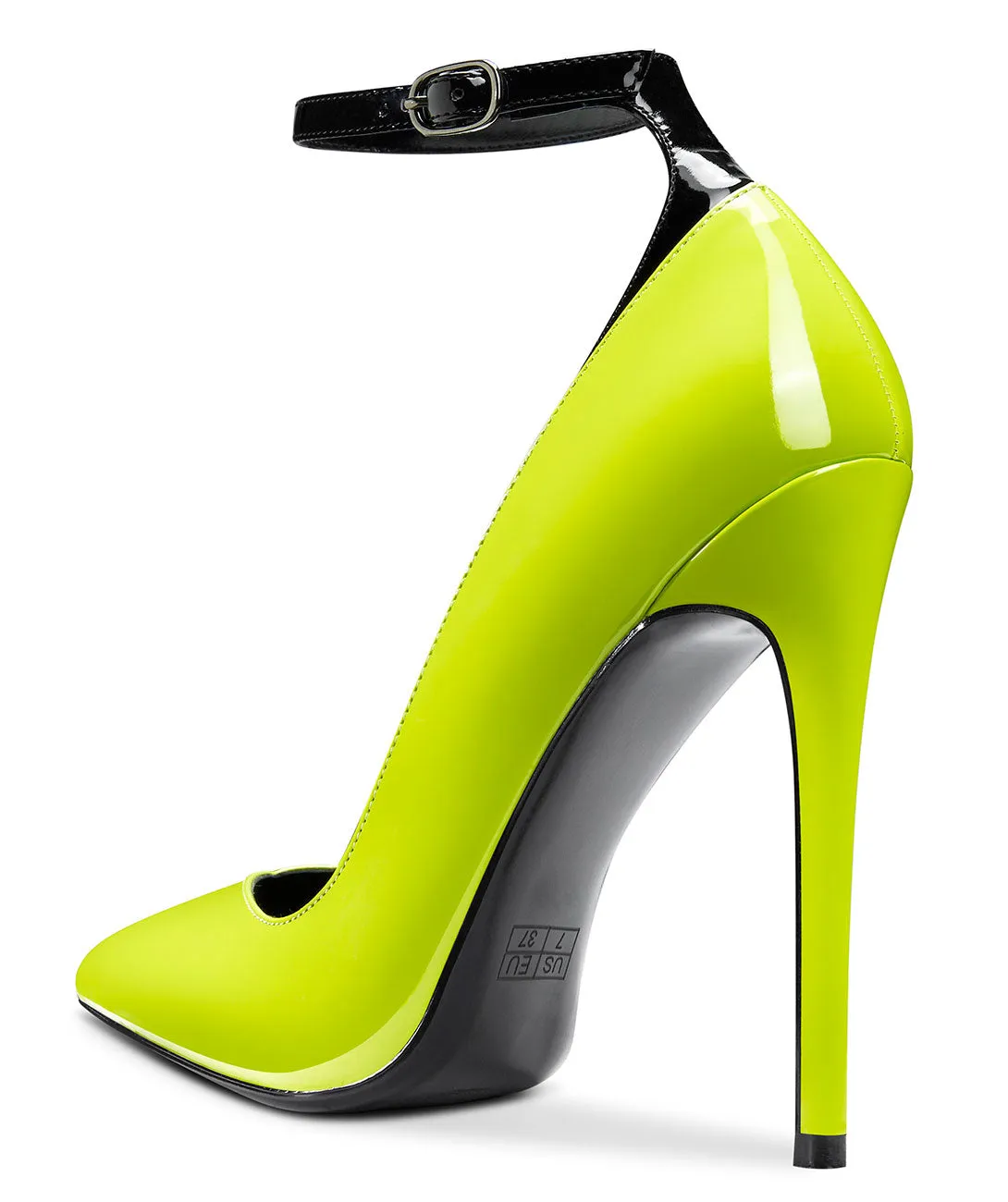 CASTAMERE Womens Sexy Ankle Strap High Heels Pumps Elegant Pointy Toe Stilettos 12CM Heel Shoes