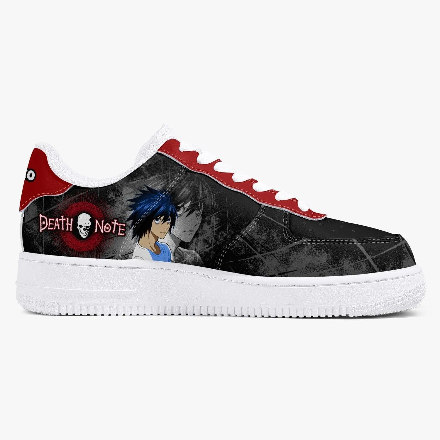 Death Note L Black Red AF1 Anime Shoes