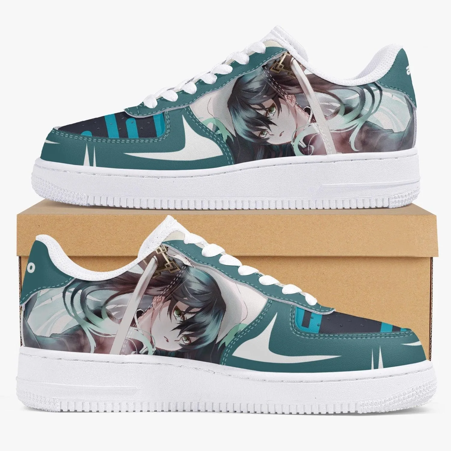 Demon Slayer Muchiro Tokito AF1 Anime Shoes