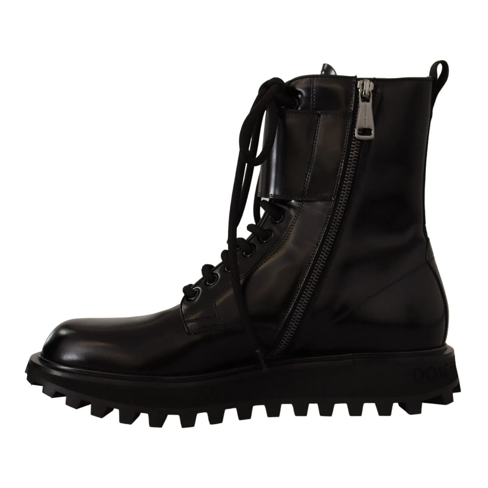 Dolce & Gabbana Elegant Black Leather Ankle Boots
