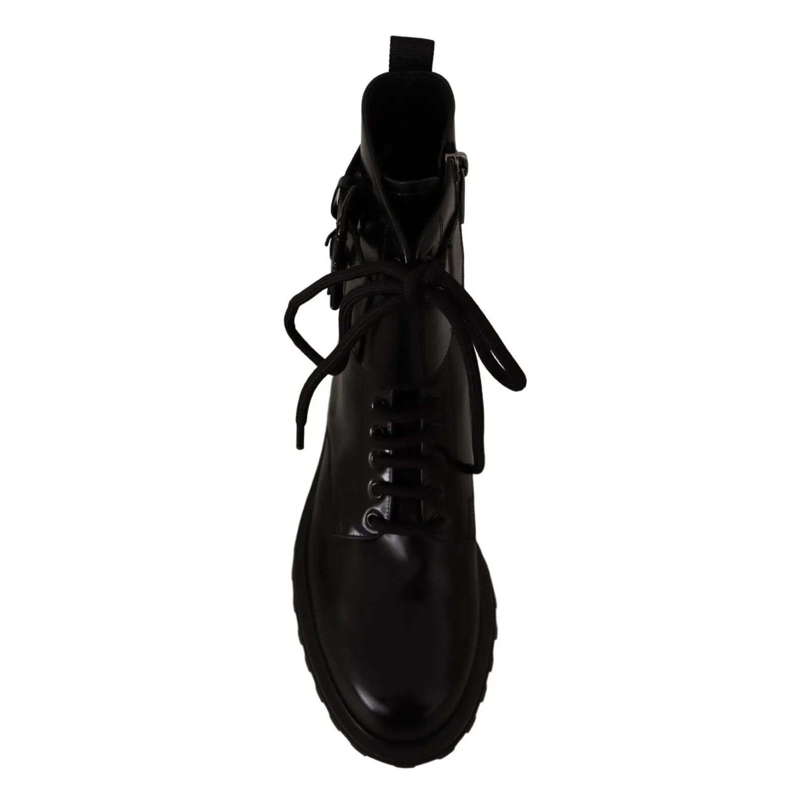 Dolce & Gabbana Elegant Black Leather Ankle Boots