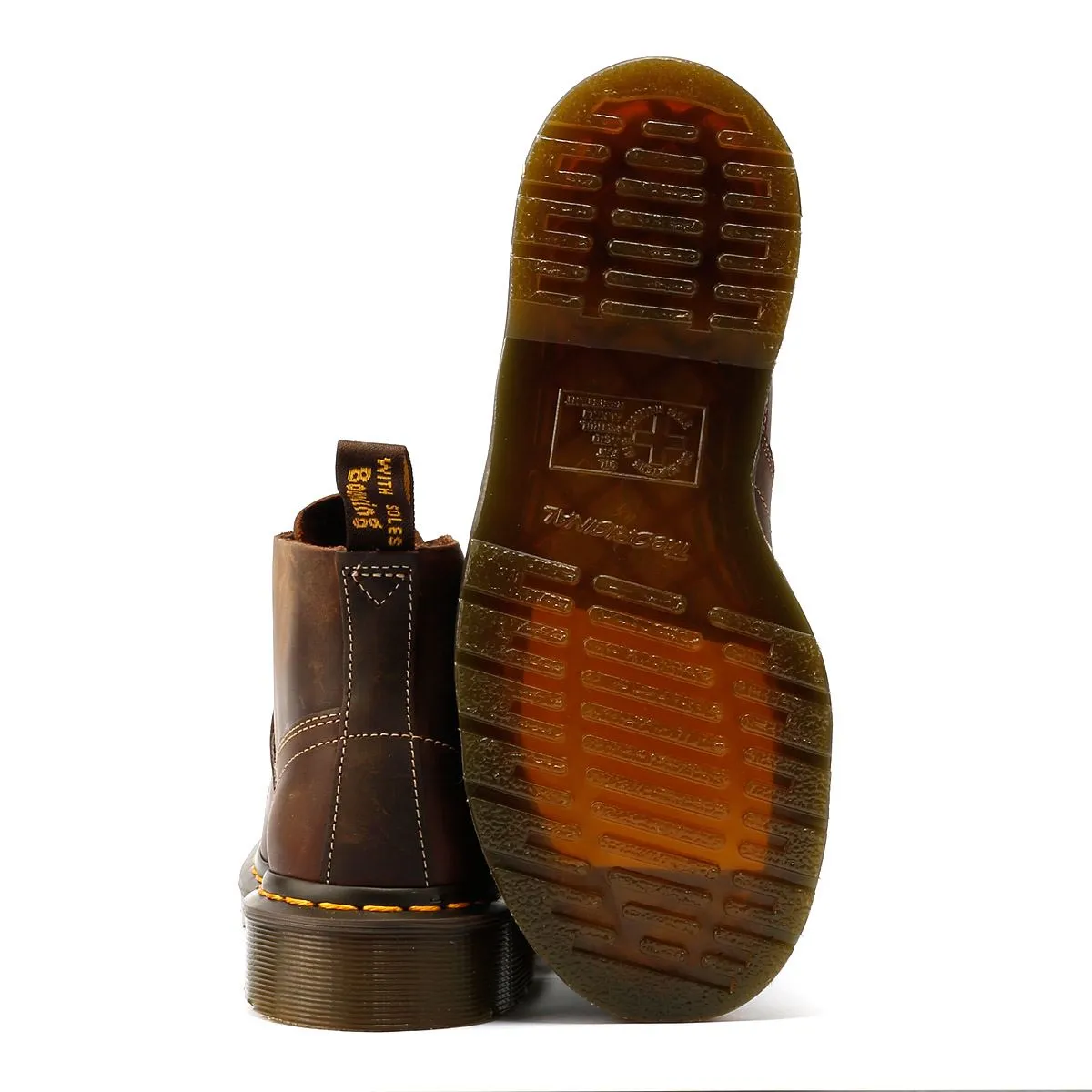 Dr. Martens Church Crazy Horse Leather Brown Boots