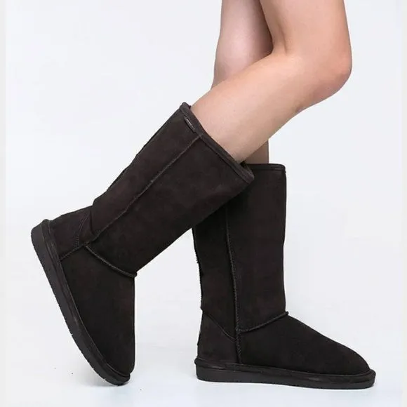 Emma Short Charcoal Suede Boots