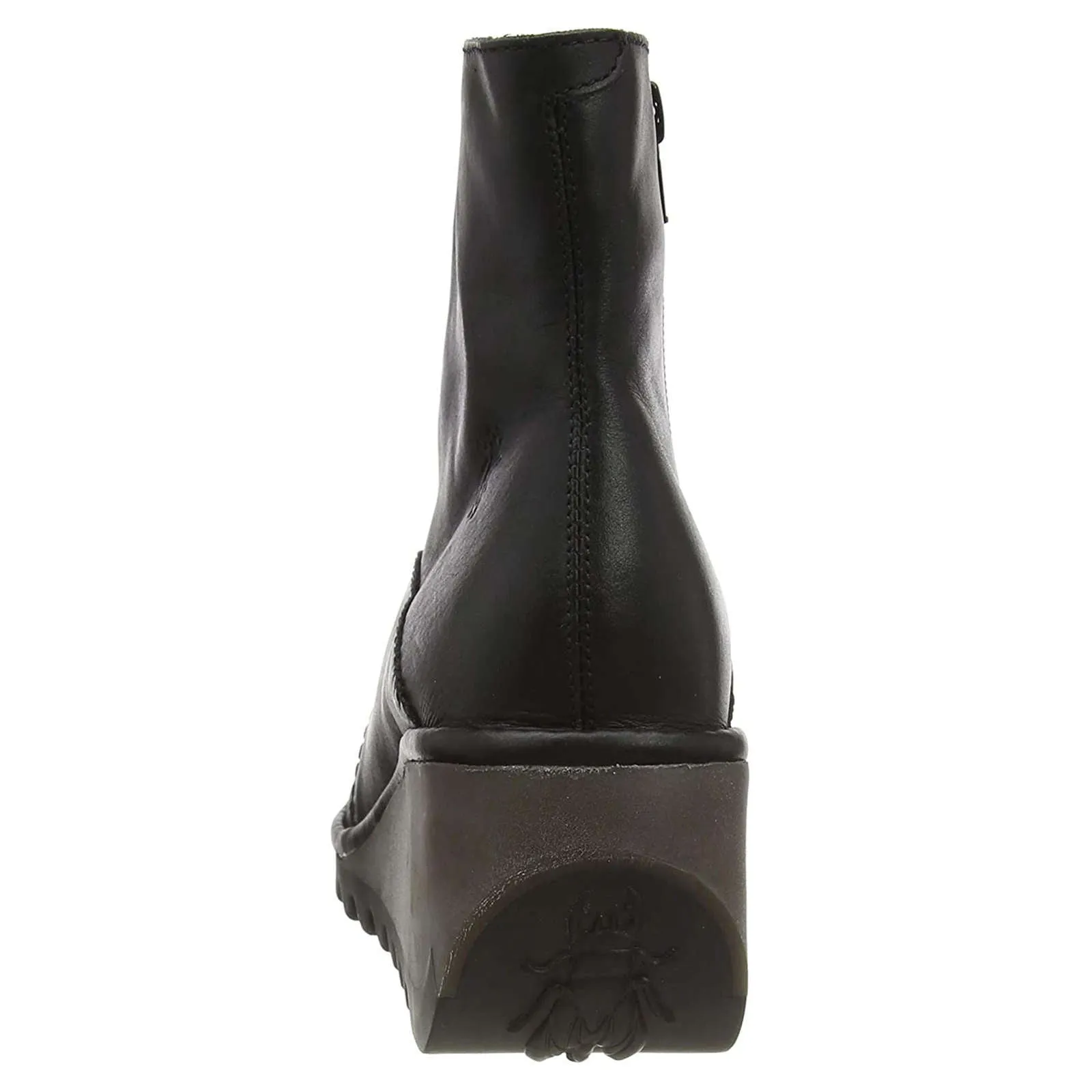 Fly London Nest056Fly Leather Women's Zip Up Wedge Heel Ankle Boots