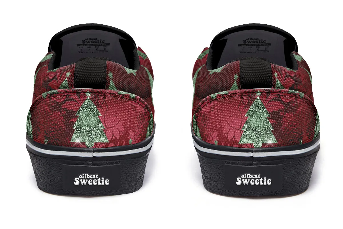 Glam Christmas Slip Ons