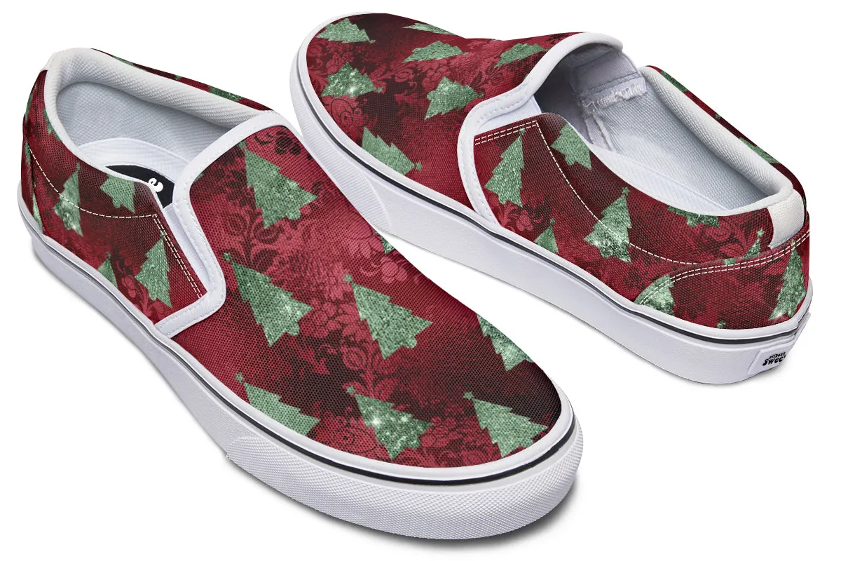 Glam Christmas Slip Ons
