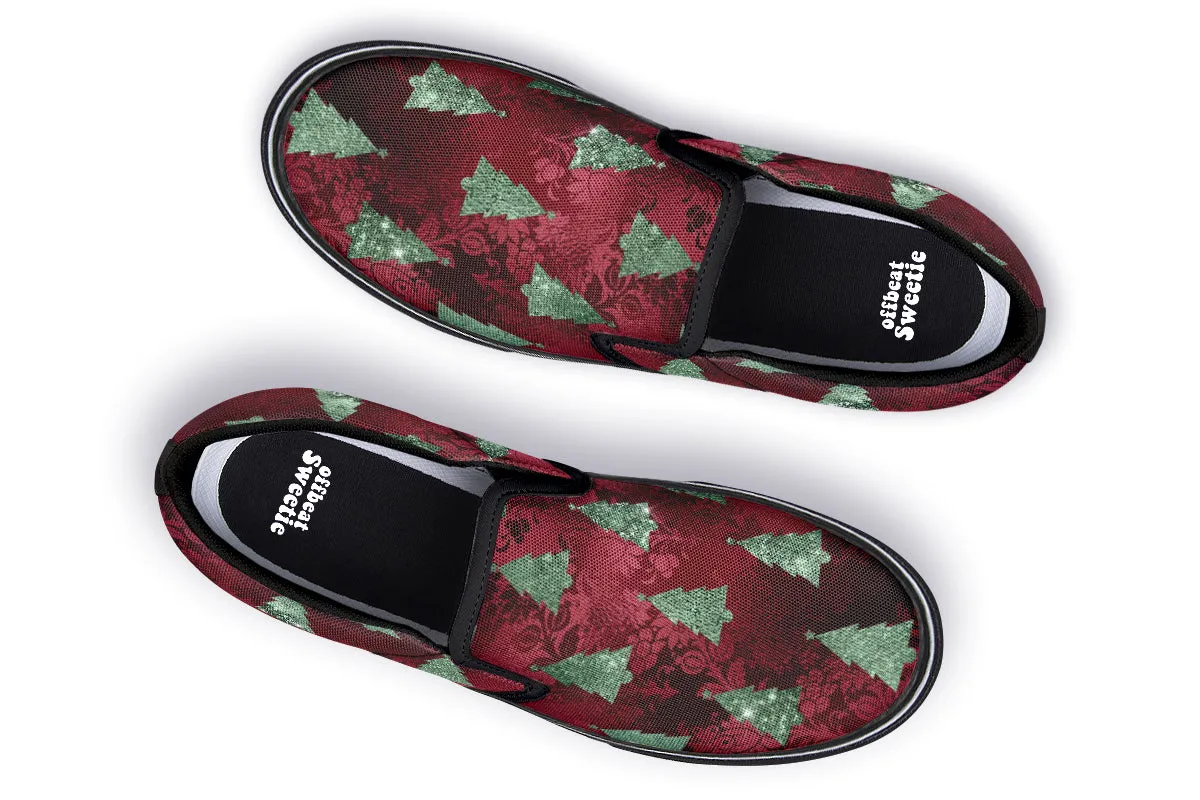 Glam Christmas Slip Ons