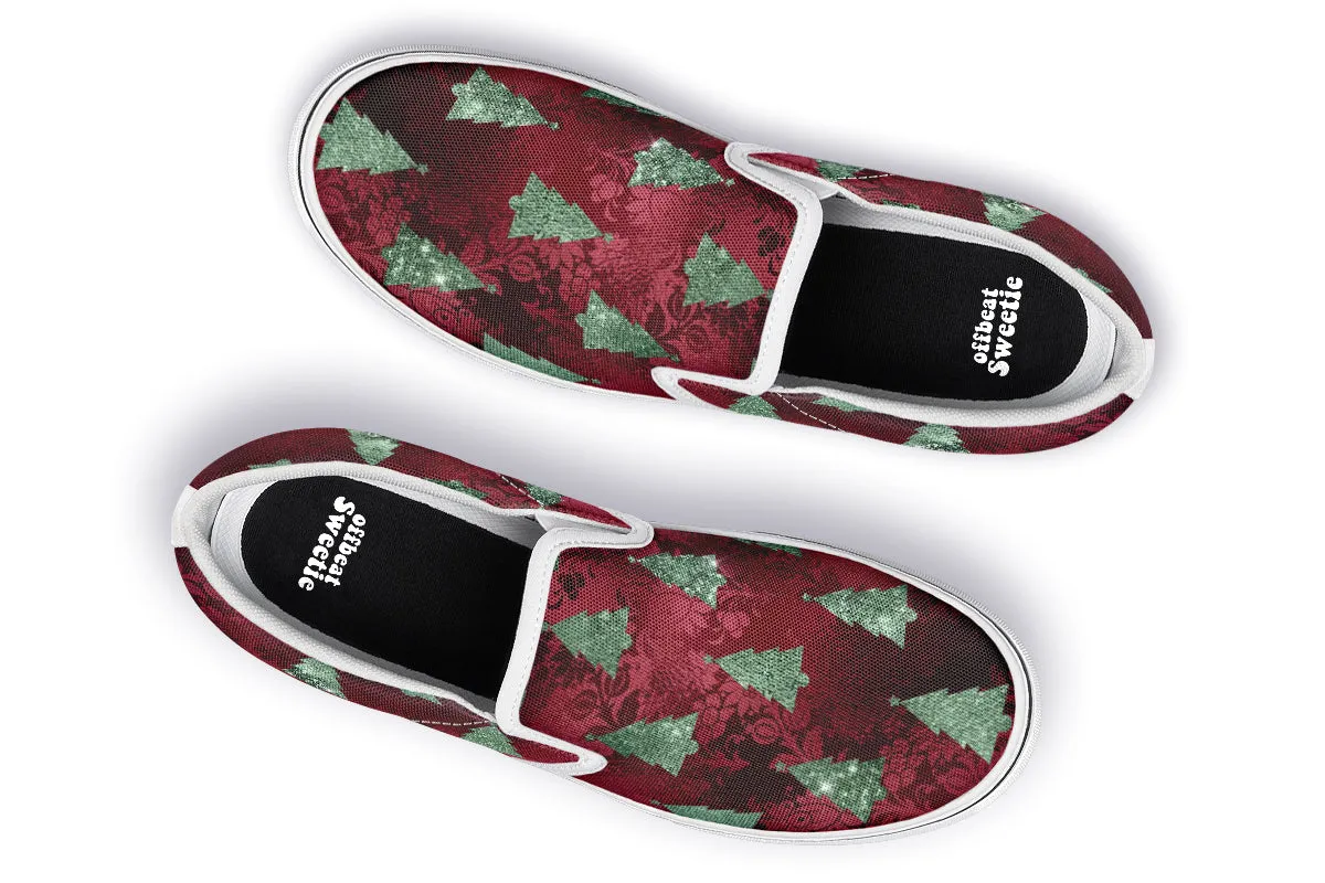 Glam Christmas Slip Ons