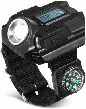 Heavy Duty Outdoor Rechargeable Tactical Military Hiking Watch