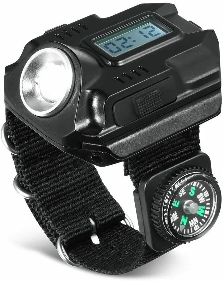 Heavy Duty Outdoor Rechargeable Tactical Military Hiking Watch
