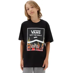 Kids Print Box 2.0 T-shirt Black/White/Flame Orange