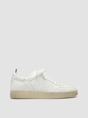 MAGIC 101 - White Leather Low Top Shoes