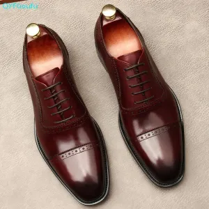 Men Dress Shoes -  Russo Luxurious Oxford Shoes