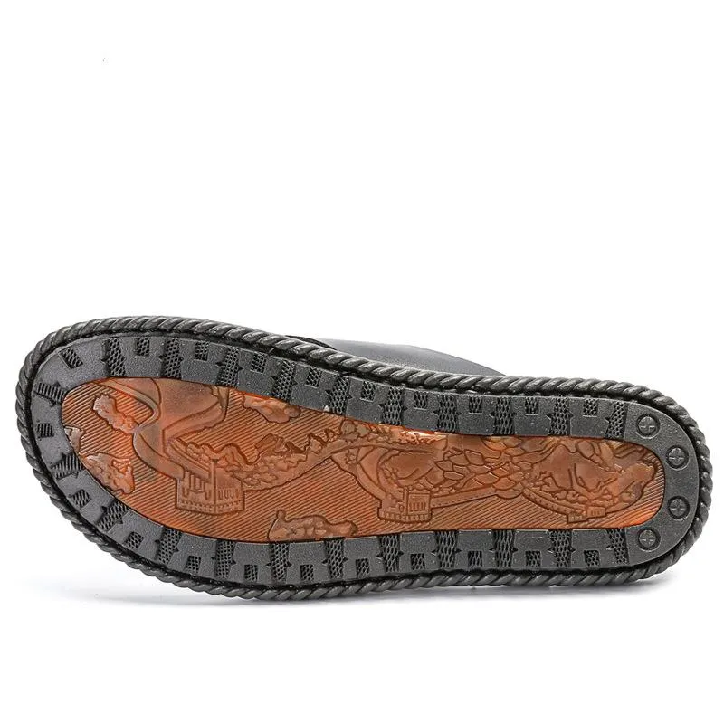 Men's flat flip flops fashion beach sandals