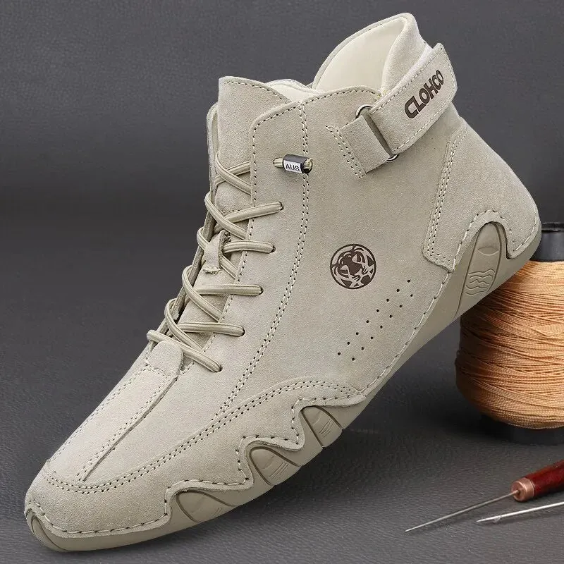 Men's Genuine Leather  Winter Warm Boots