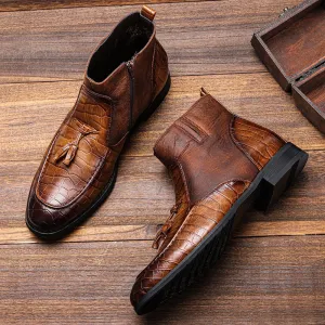 Men's Leather Ankle Boots