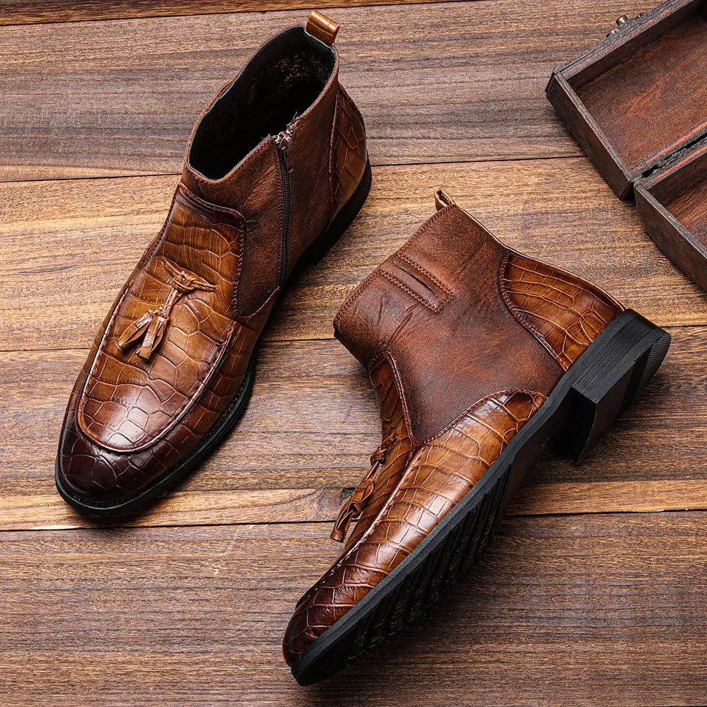 Men's Leather Ankle Boots