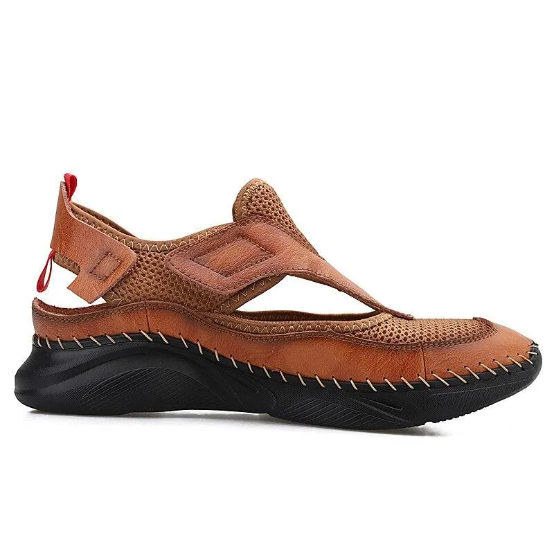 Men's Summer Breathable Leather Sandals