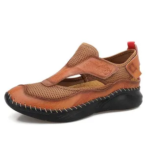 Men's Summer Breathable Leather Sandals