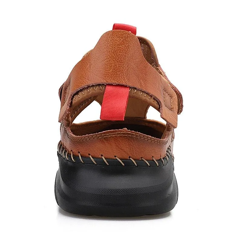 Men's Summer Breathable Leather Sandals