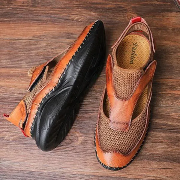 Men's Summer Breathable Leather Sandals