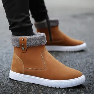 Men's Winter Warm Fleece Martin Boots