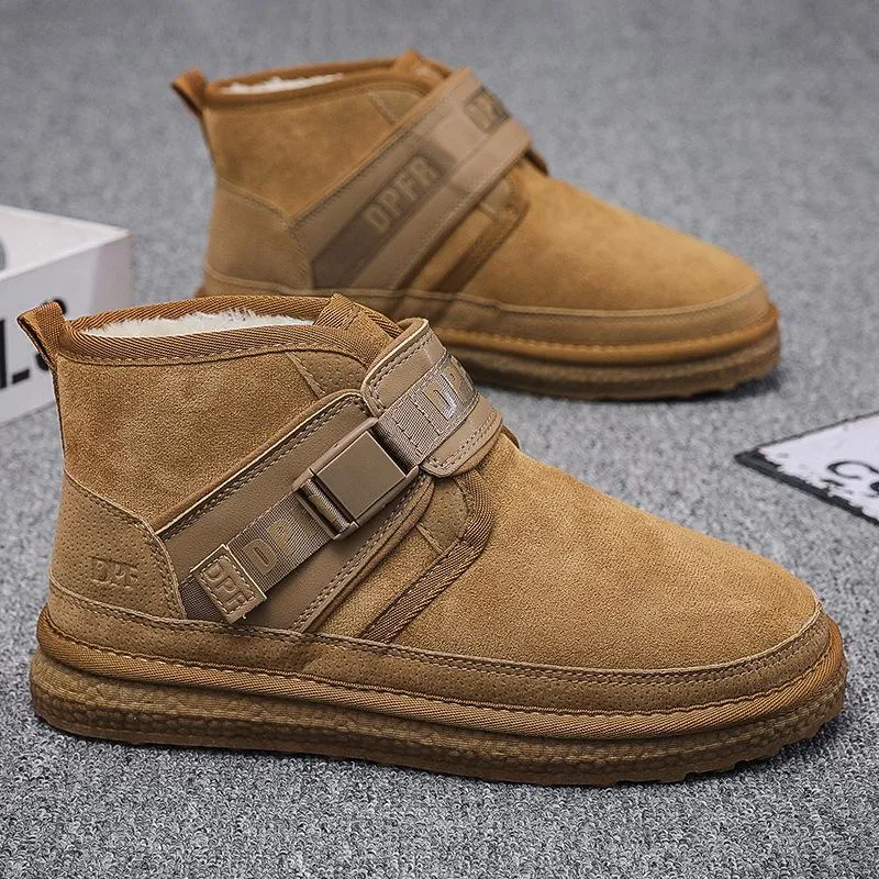 Men's Winter Wool Warm Snow Boots