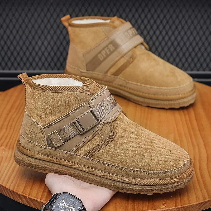Men's Winter Wool Warm Snow Boots