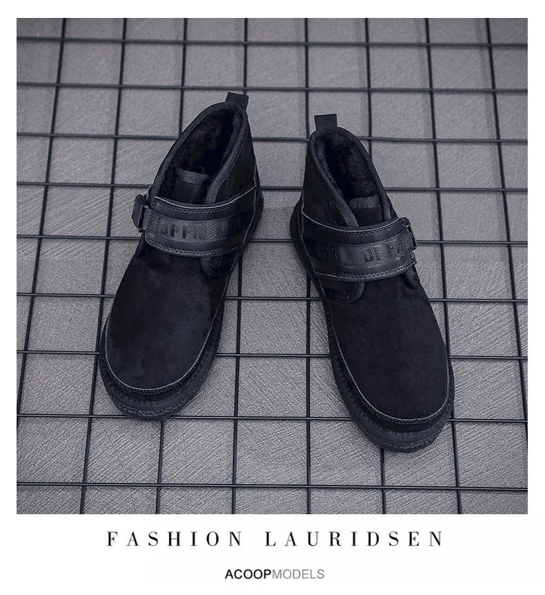 Men's Winter Wool Warm Snow Boots