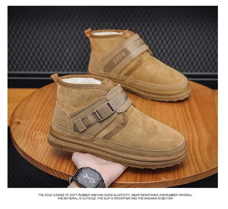 Men's Winter Wool Warm Snow Boots
