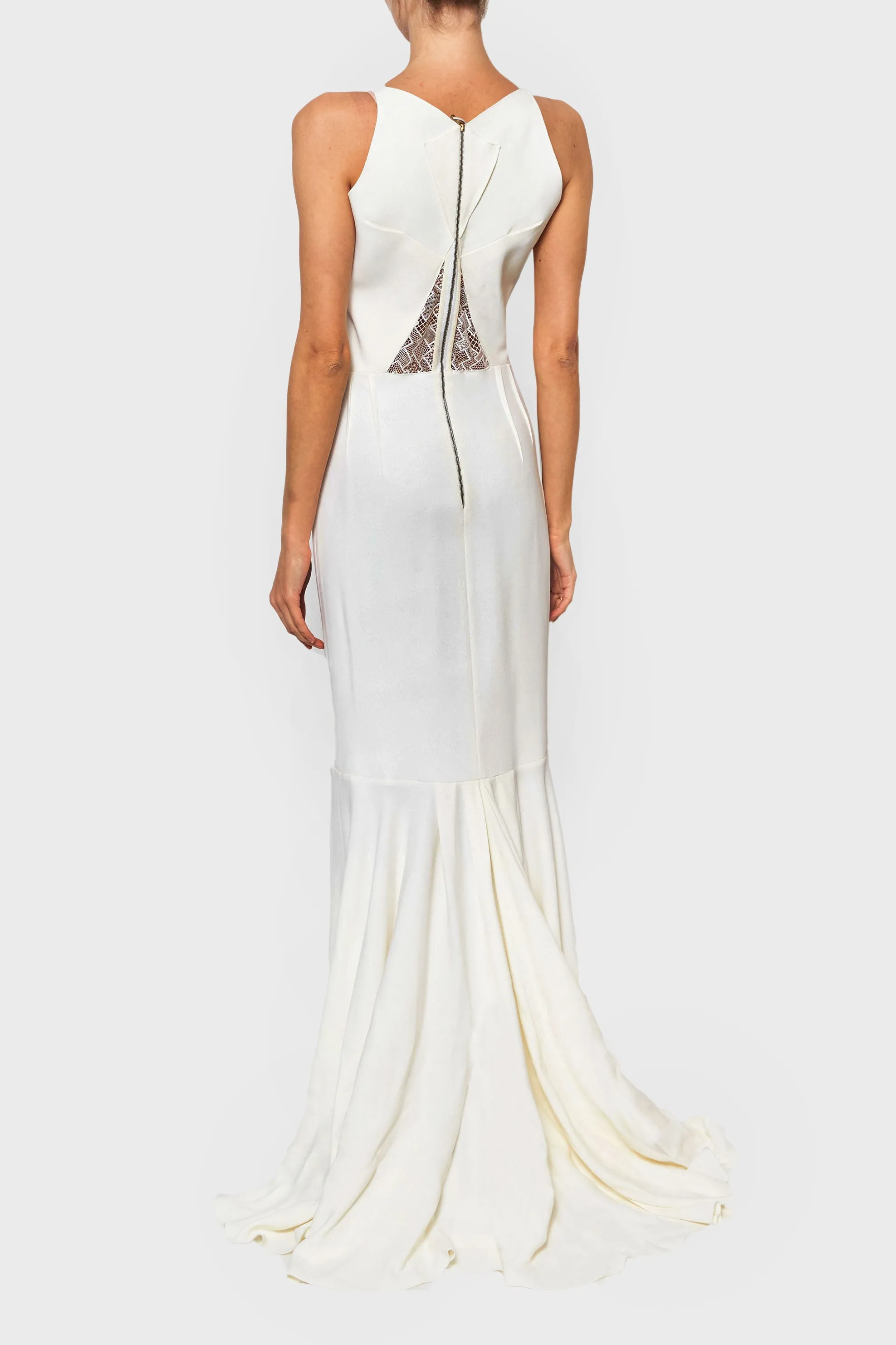 Mirah Geometric Overlay Dress