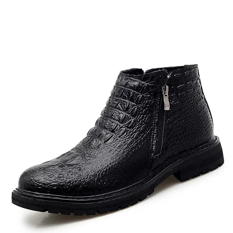 Ostranuxe Executive Leather Ankle Boots