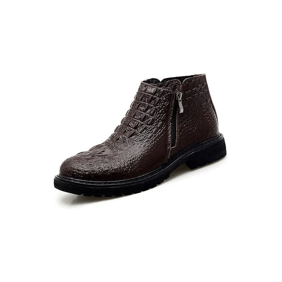 Ostranuxe Executive Leather Ankle Boots