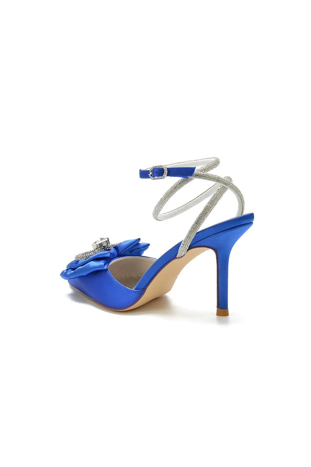Pointed Toe Heels with Ribbon Bow