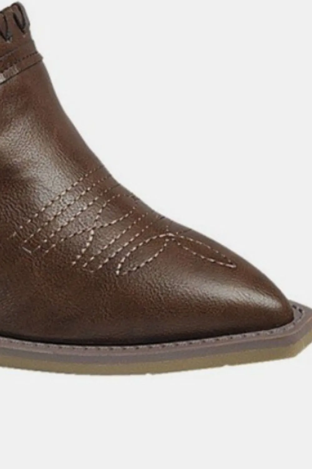 Pointy Toe Slip On Chunky Mules